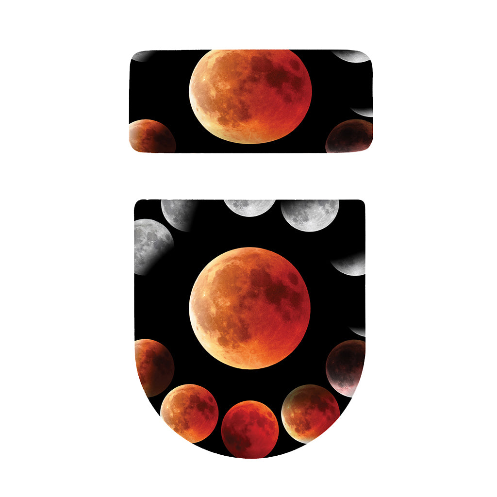 Lunar Eclipse Cycle Print Toilet Lid And Tank Cover Set