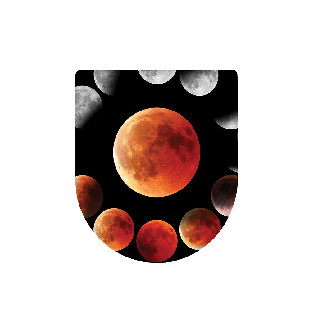 Lunar Eclipse Cycle Print Toilet Lid Cover
