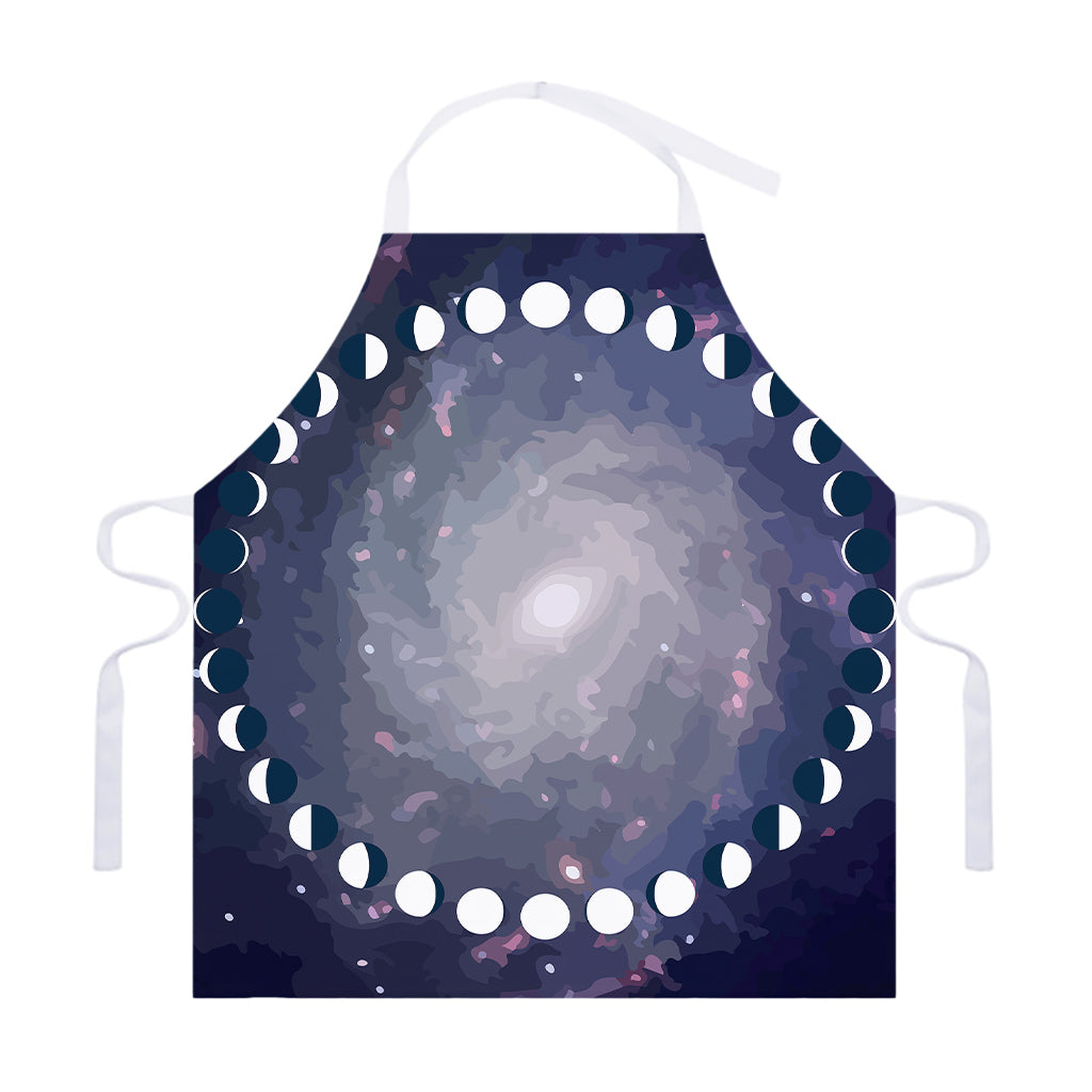 Lunar Phase Cycle Print Adjustable Apron