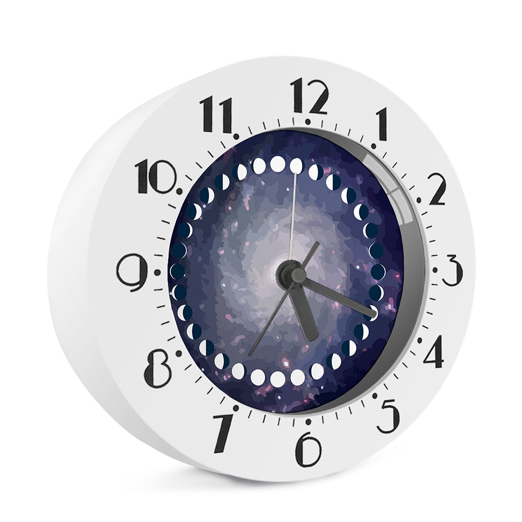 Lunar Phase Cycle Print Alarm Clock