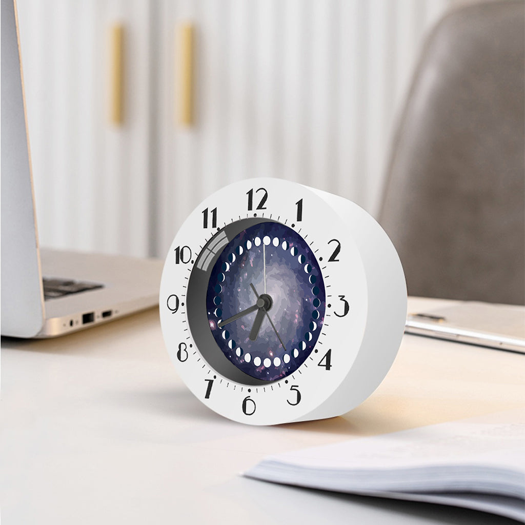 Lunar Phase Cycle Print Alarm Clock