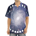 Lunar Phase Cycle Print Aloha Shirt