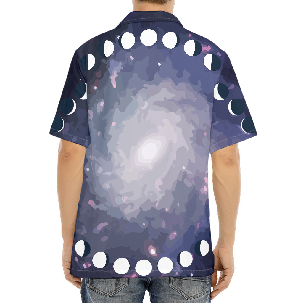 Lunar Phase Cycle Print Aloha Shirt