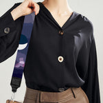 Lunar Phase Cycle Print Bag Strap