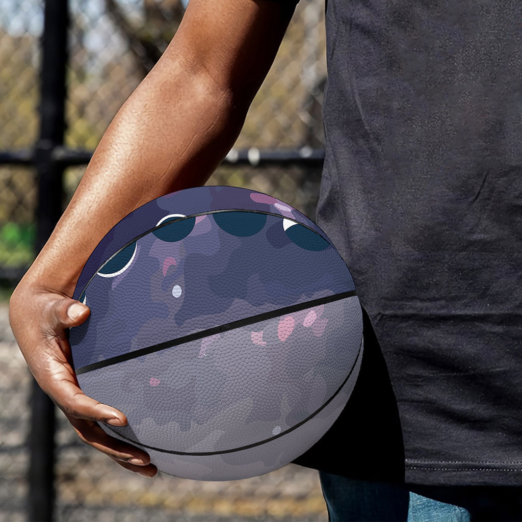 Lunar Phase Cycle Print Basketball