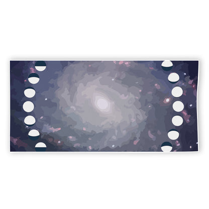 Lunar Phase Cycle Print Beach Towel