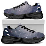 Lunar Phase Cycle Print Black Chunky Shoes