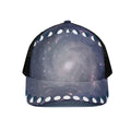 Lunar Phase Cycle Print Black Mesh Trucker Hat