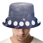 Lunar Phase Cycle Print Bucket Hat