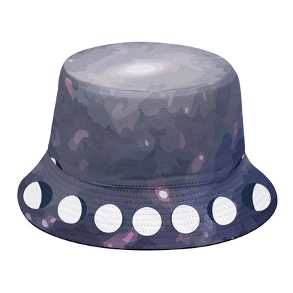 Lunar Phase Cycle Print Bucket Hat