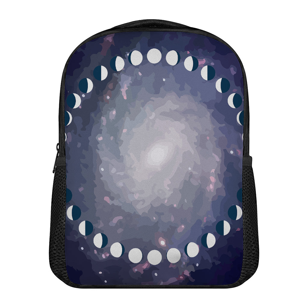 Lunar Phase Cycle Print Casual Backpack
