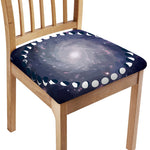 Lunar Phase Cycle Print Chair Cushion Cover