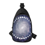 Lunar Phase Cycle Print Chest Bag