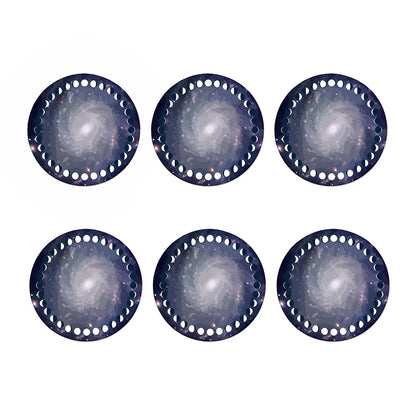 Lunar Phase Cycle Print Coaster Set