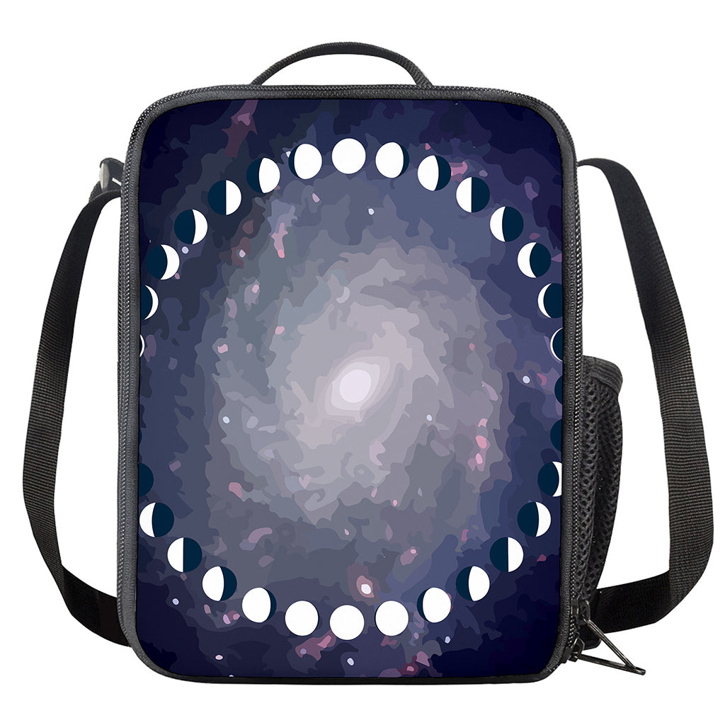 Lunar Phase Cycle Print Crossbody Lunch Bag