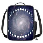 Lunar Phase Cycle Print Crossbody Lunch Bag
