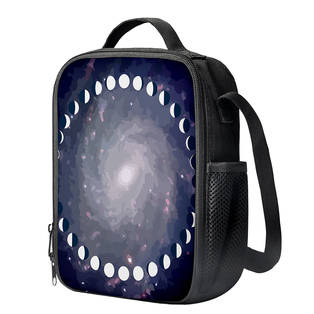 Lunar Phase Cycle Print Crossbody Lunch Bag