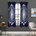 Lunar Phase Cycle Print Grommet Curtain Panels