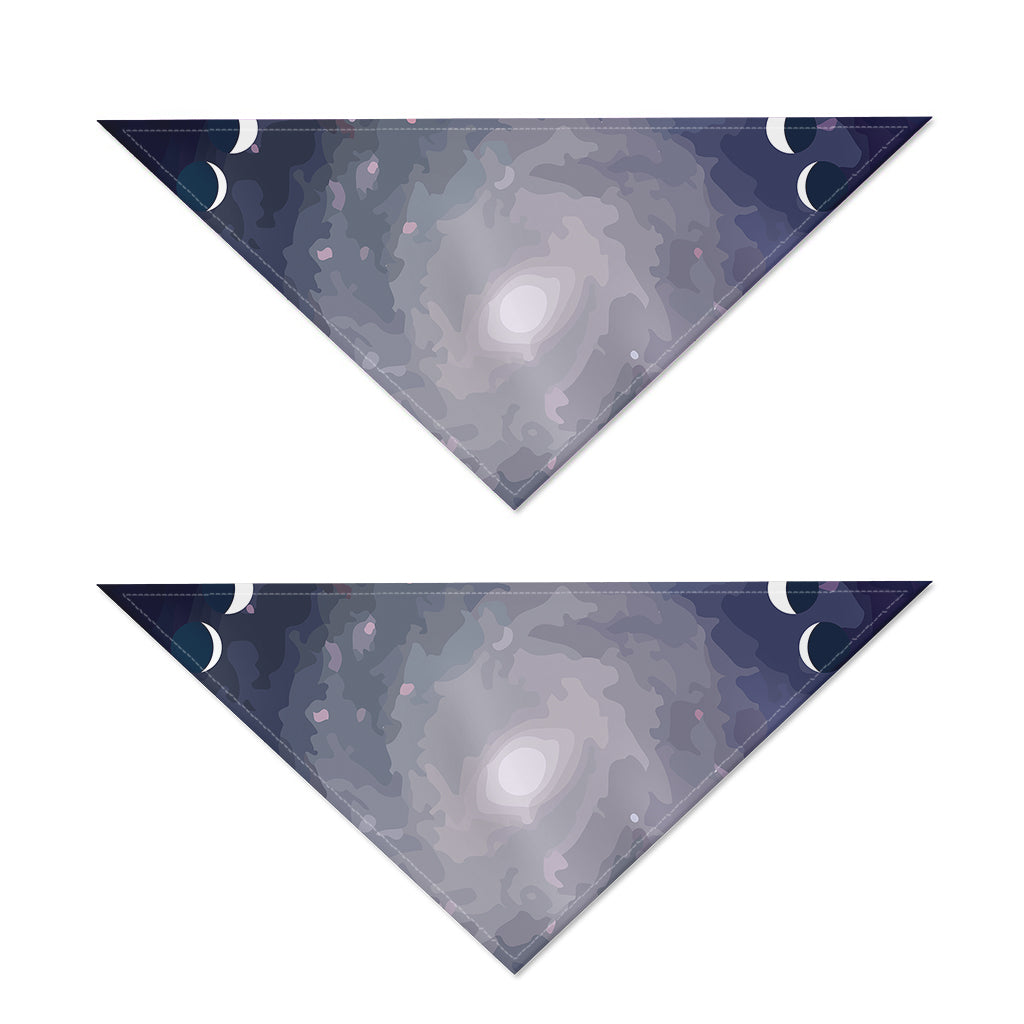 Lunar Phase Cycle Print Dog Bandana