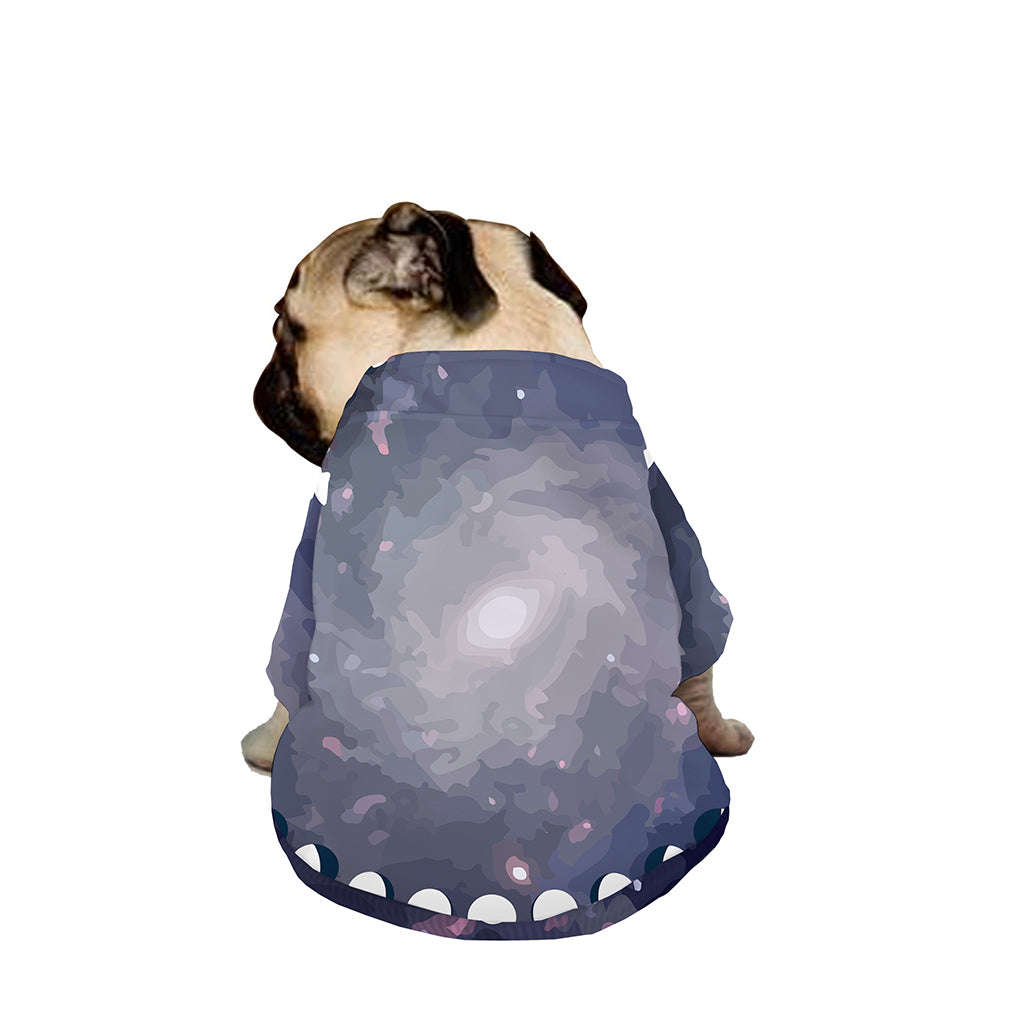 Lunar Phase Cycle Print Dog Zip Up Jacket