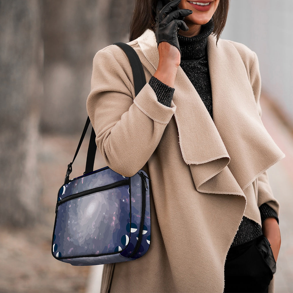 Lunar Phase Cycle Print Double Strap Bible Bag