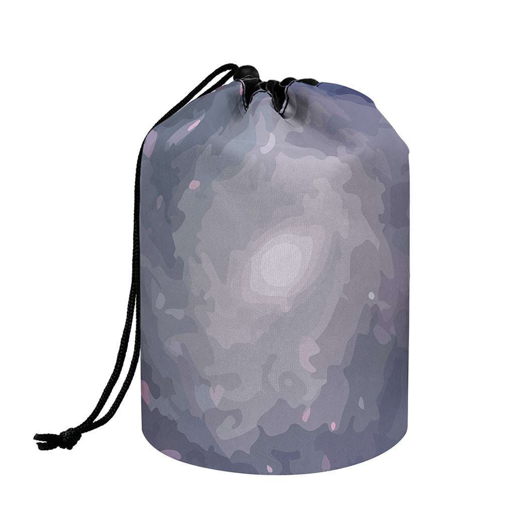 Lunar Phase Cycle Print Drawstring Makeup Bag