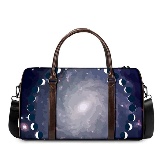 Lunar Phase Cycle Print Duffle Bag