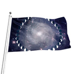 Lunar Phase Cycle Print Flag