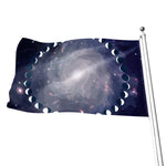 Lunar Phase Cycle Print Flag