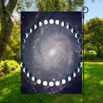 Lunar Phase Cycle Print Garden Flag