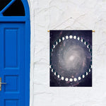 Lunar Phase Cycle Print Garden Flag