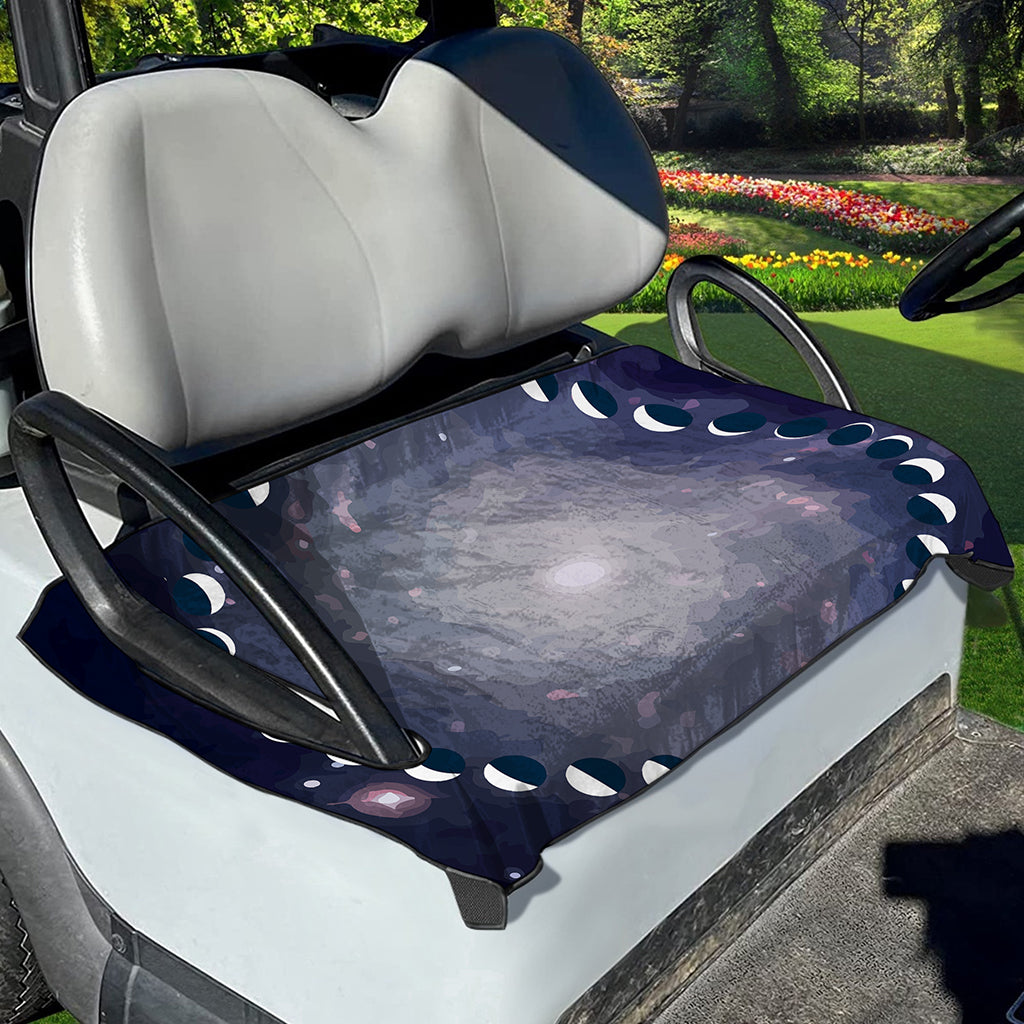 Lunar Phase Cycle Print Golf Cart Seat Cover
