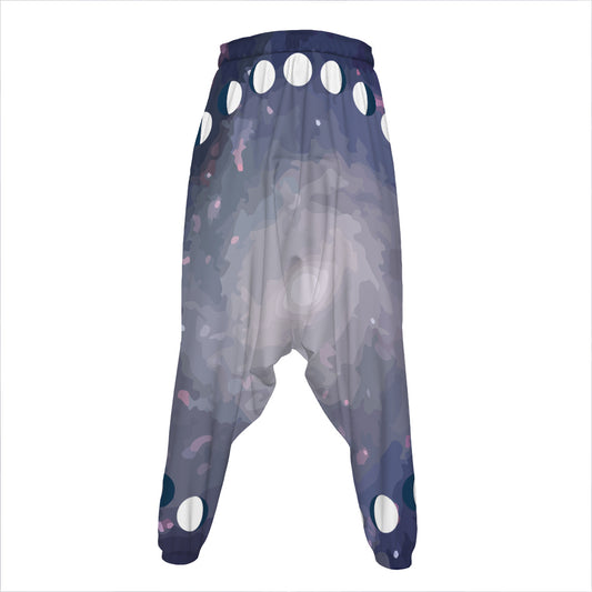 Lunar Phase Cycle Print Hammer Pants