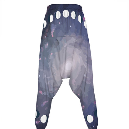 Lunar Phase Cycle Print Hammer Pants