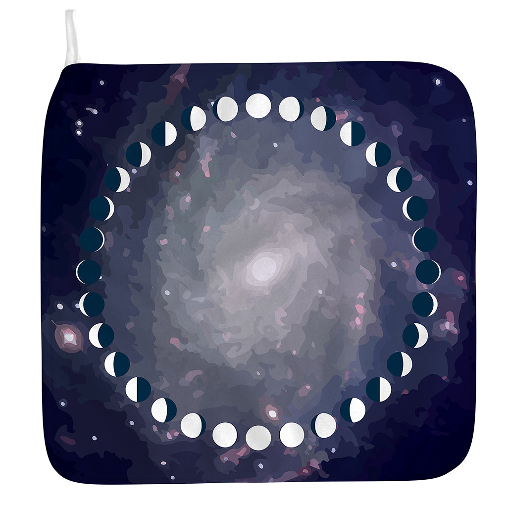 Lunar Phase Cycle Print Hand Towel