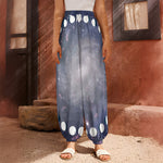 Lunar Phase Cycle Print Harem Pants