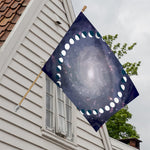 Lunar Phase Cycle Print House Flag