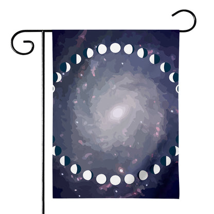 Lunar Phase Cycle Print House Flag