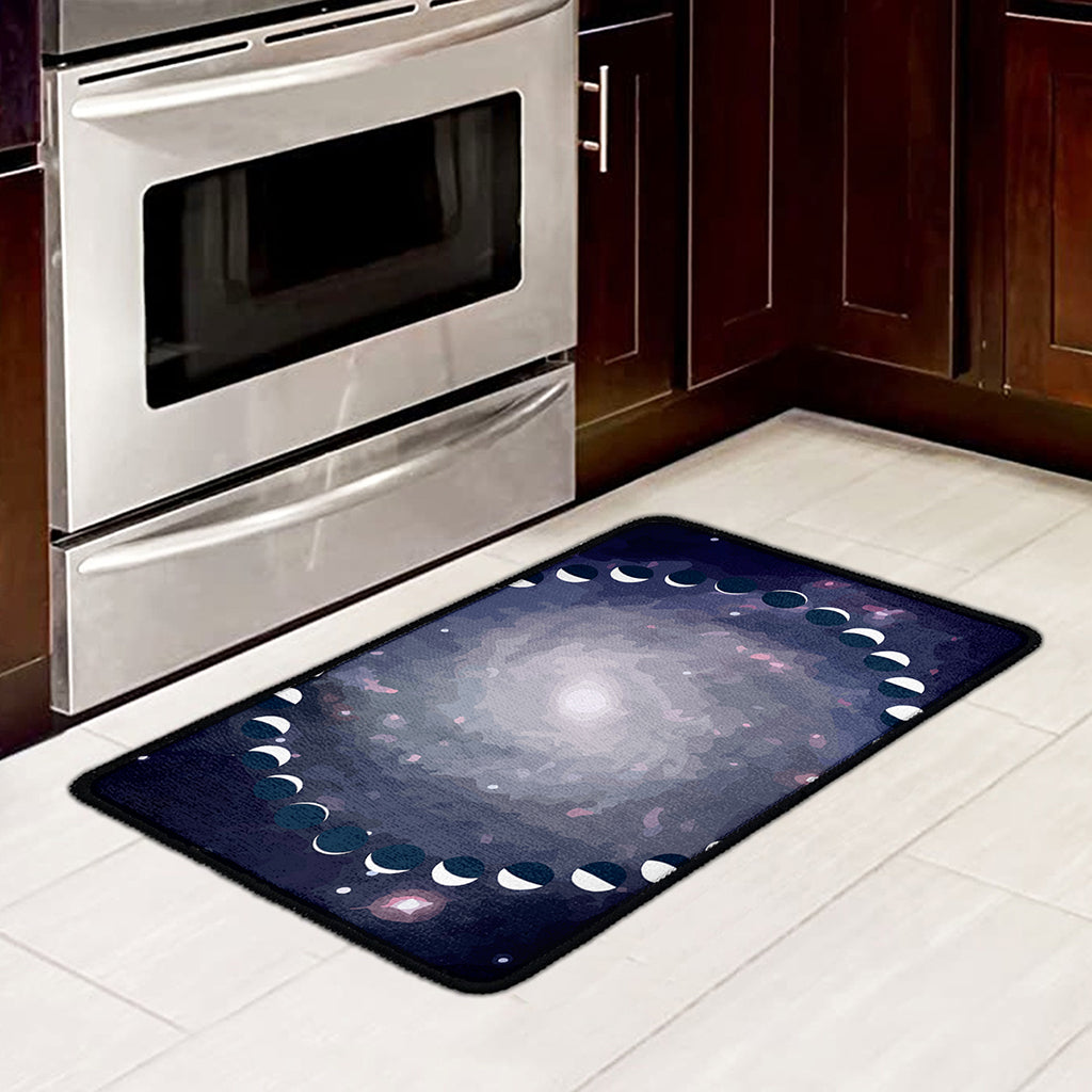 Lunar Phase Cycle Print Kitchen Mat