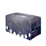 Lunar Phase Cycle Print Leather Tissue Box Cover