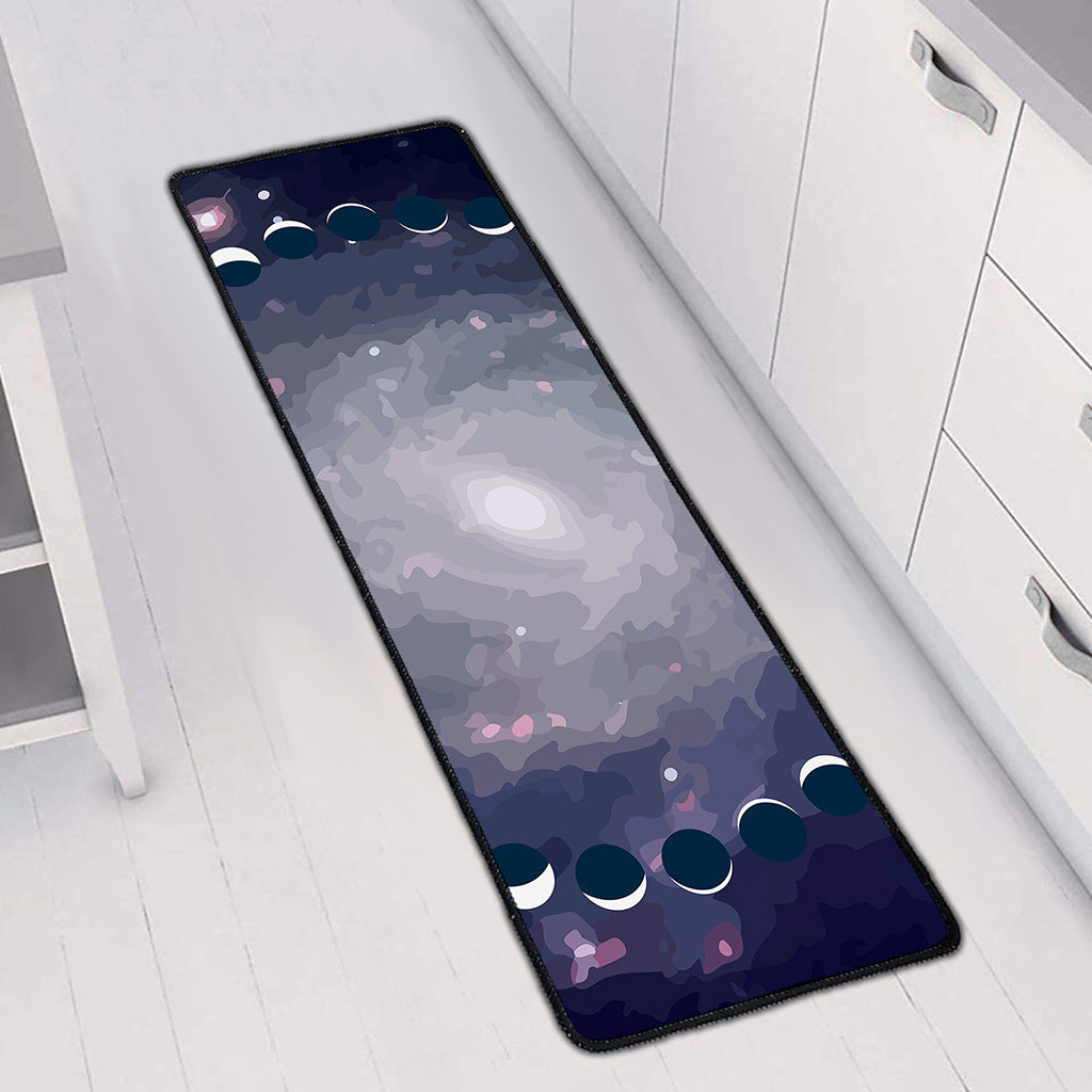 Lunar Phase Cycle Print Long Kitchen Mat