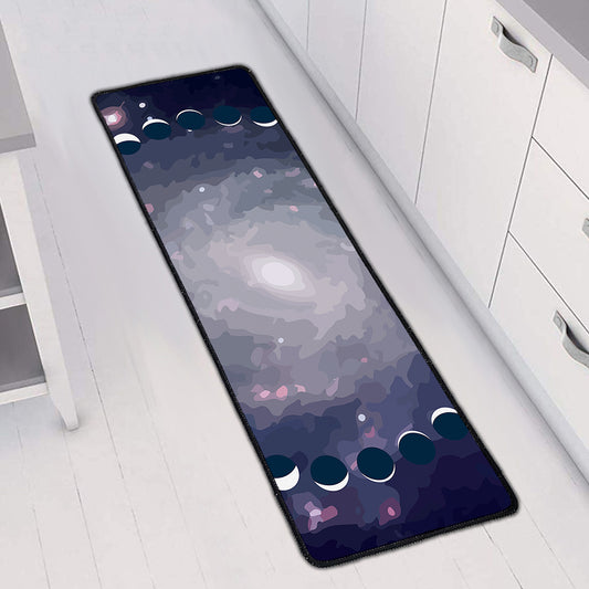 Lunar Phase Cycle Print Long Kitchen Mat