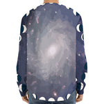 Lunar Phase Cycle Print Long Sleeve Baseball Jersey