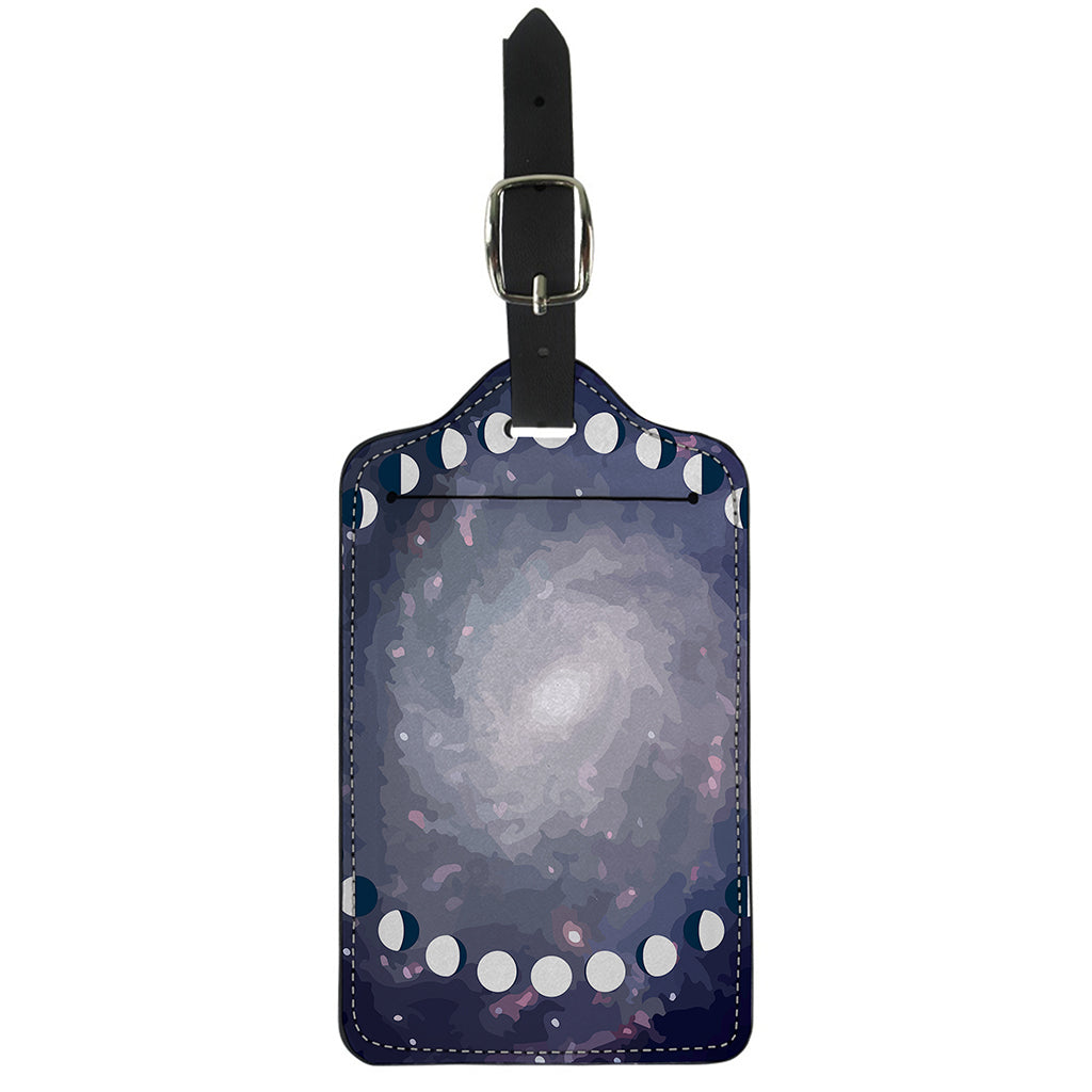 Lunar Phase Cycle Print Luggage Tag