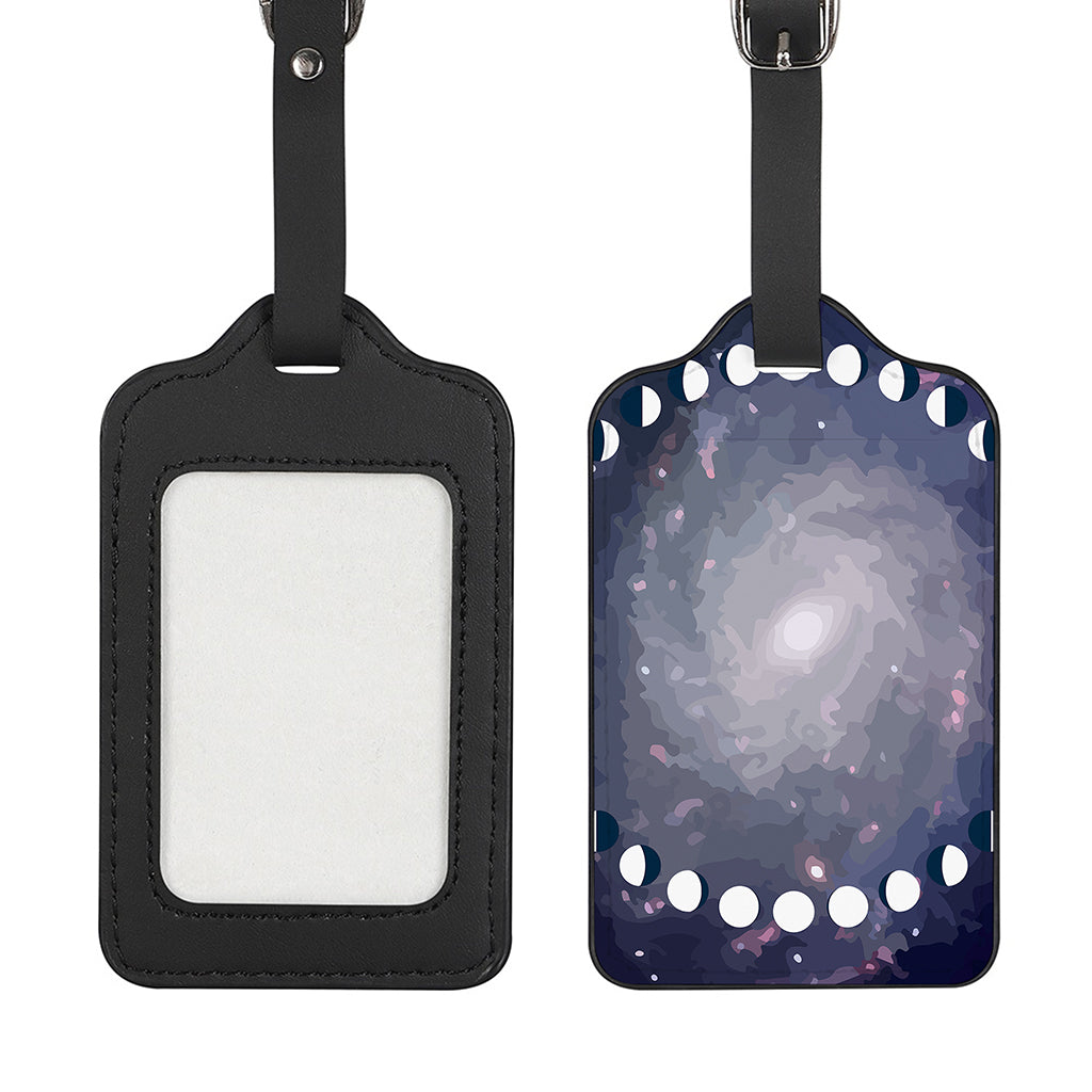 Lunar Phase Cycle Print Luggage Tag