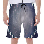 Lunar Phase Cycle Print Men's Beach Shorts