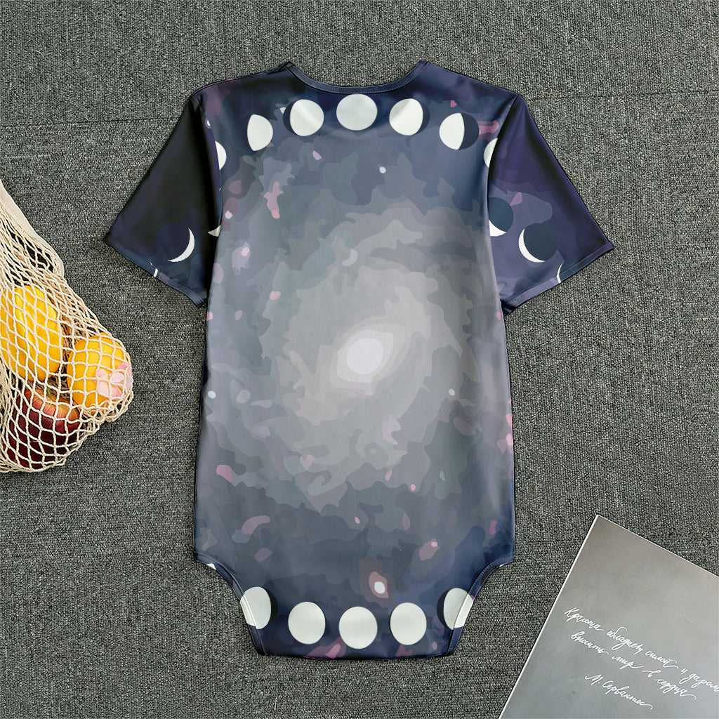 Lunar Phase Cycle Print Men's Bodysuit