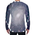 Lunar Phase Cycle Print Men's Long Sleeve T-Shirt