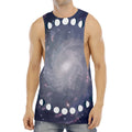 Lunar Phase Cycle Print Men's Muscle Tank Top