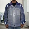 Lunar Phase Cycle Print Men's Shirt Jacket
